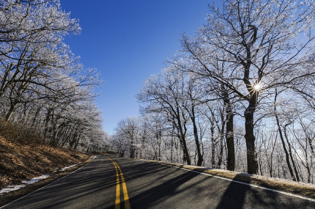 beautiful winter road